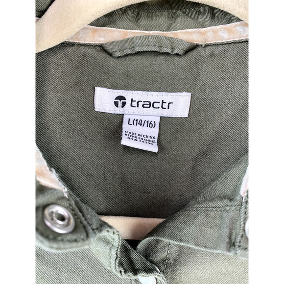 Tractr Girls Snap Front Shirt Size Large 14/16 - Picture 3 of 9